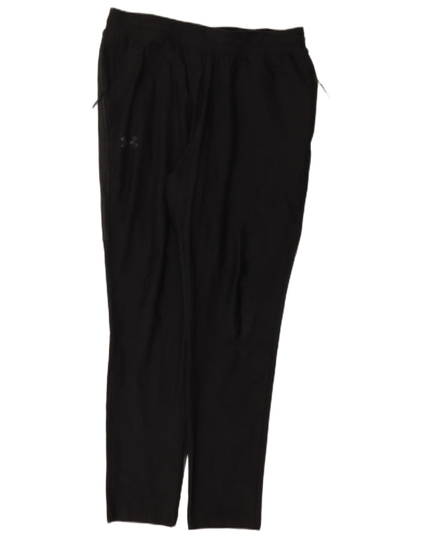 Damskie dopasowane spodnie dresowe Under Armour UK 14, duże, czarne, poliestrowe