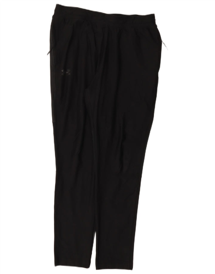 Damskie dopasowane spodnie dresowe Under Armour UK 14, duże, czarne, poliestrowe