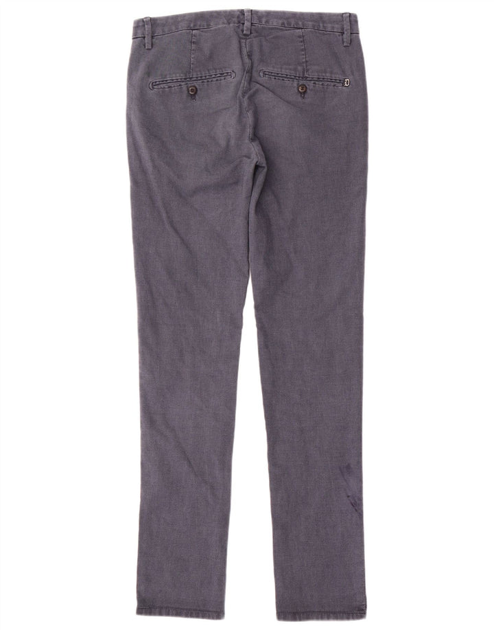 Męskie spodnie typu slim chino Dondup W30 L32 niebieska bawełna