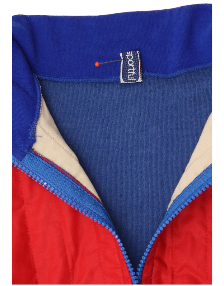 Sportful Męska kurtka dresowa IT 46 Small Blue Colourblock Cotton