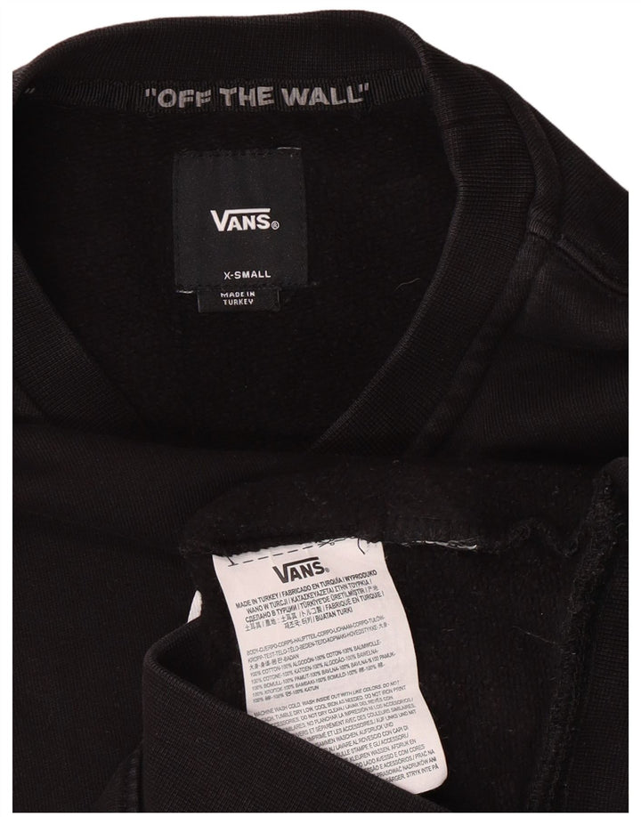 Męska bluza Vans Off The Wall z grafiką, sweter XS, czarna, bawełniana
