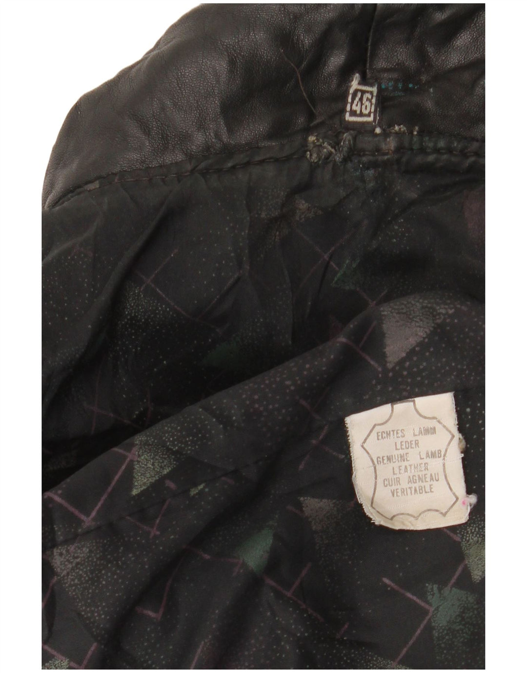 Vintage damska kurtka skórzana oversize EU 46 XL, czarna skóra