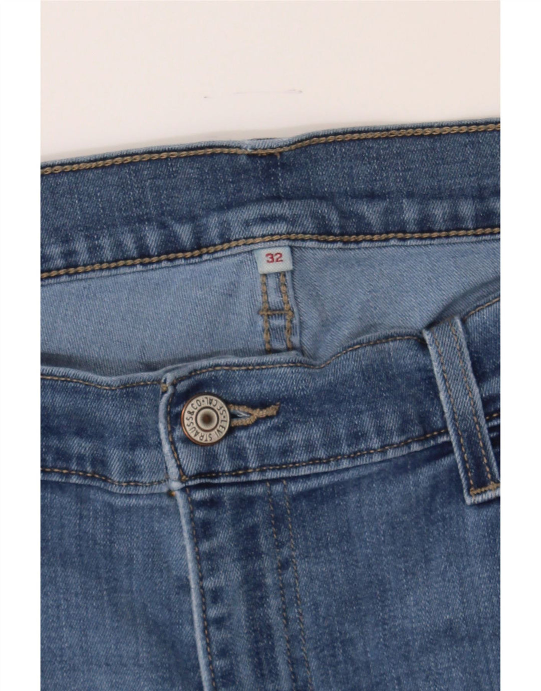 LEVI'S Womens Capri Jeans W32 L21 Blue Cotton Vintage Levi's and Second-Hand Levi's from Messina Hembry 