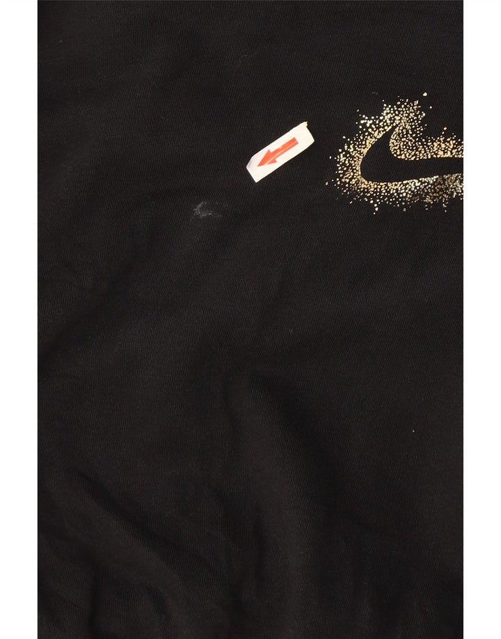 Damska bluza z kapturem Nike Crop Oversized UK 10, mała czarna