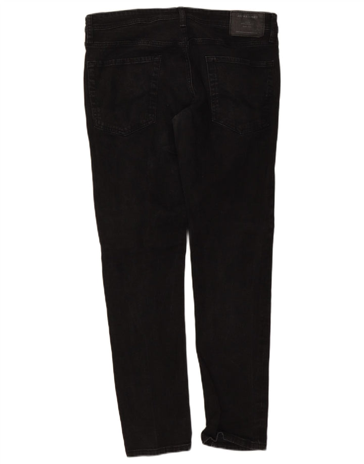 Męskie jeansy Jack & Jones GLENN Slim W36 L32 Czarne bawełniane