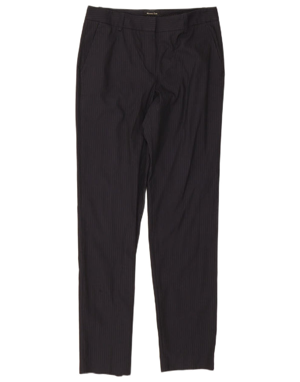 Damskie spodnie garniturowe Massimo Dutti EU 36 XS W26 L29 Granatowe prążki