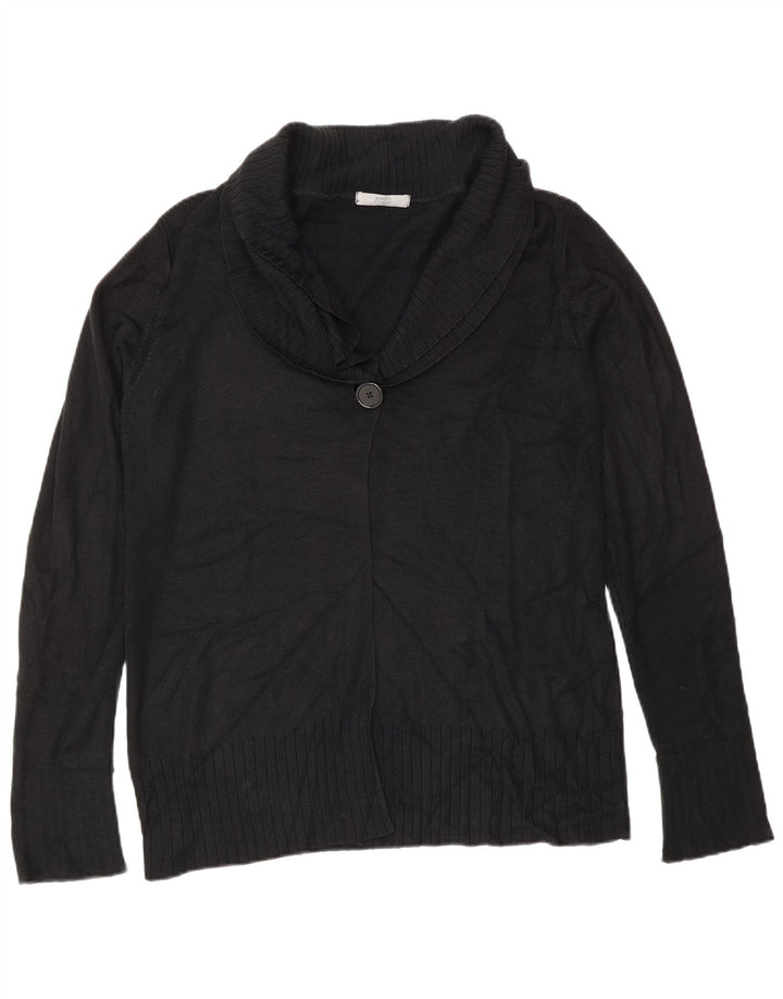Marks & Spencer Damski sweter kardigan UK 12 Średni czarny akryl