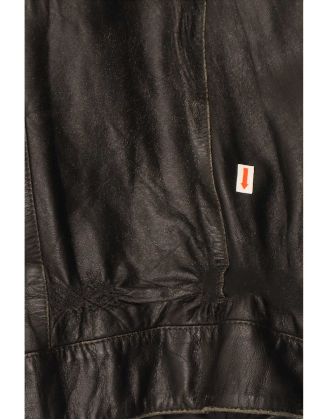 Męska kurtka skórzana w stylu vintage IT 56 3XL Czarna skóra z blokami kolorów