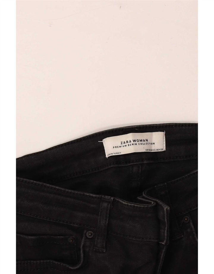 Damskie jeansy rozkloszowane Zara EU 38 Small W28 L33 Czarne
