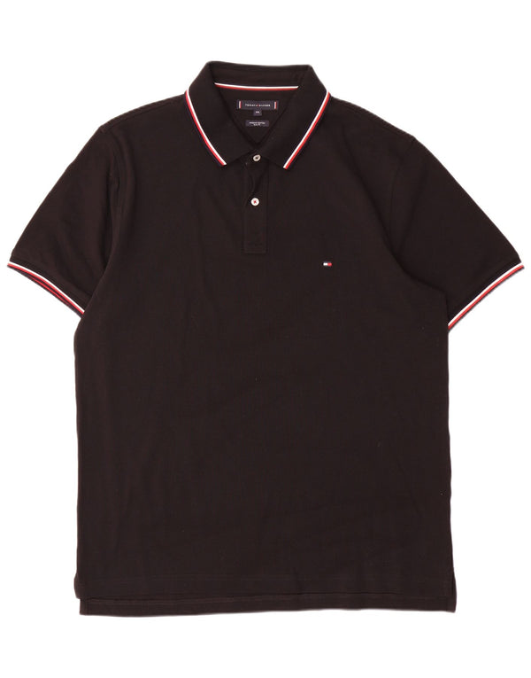 Męska koszulka polo Slim Fit Tommy Hilfiger 2XL, bawełniana w czarne paski