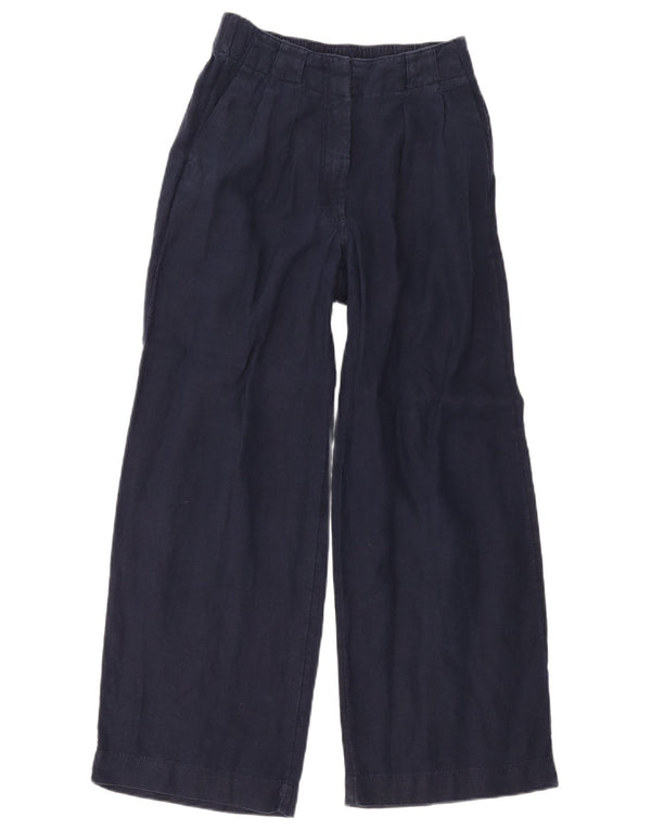 Spodnie Chino Marks & Spencer Damskie z wysokim stanem UK 8 Small W28 L26 Granatowe Czarne