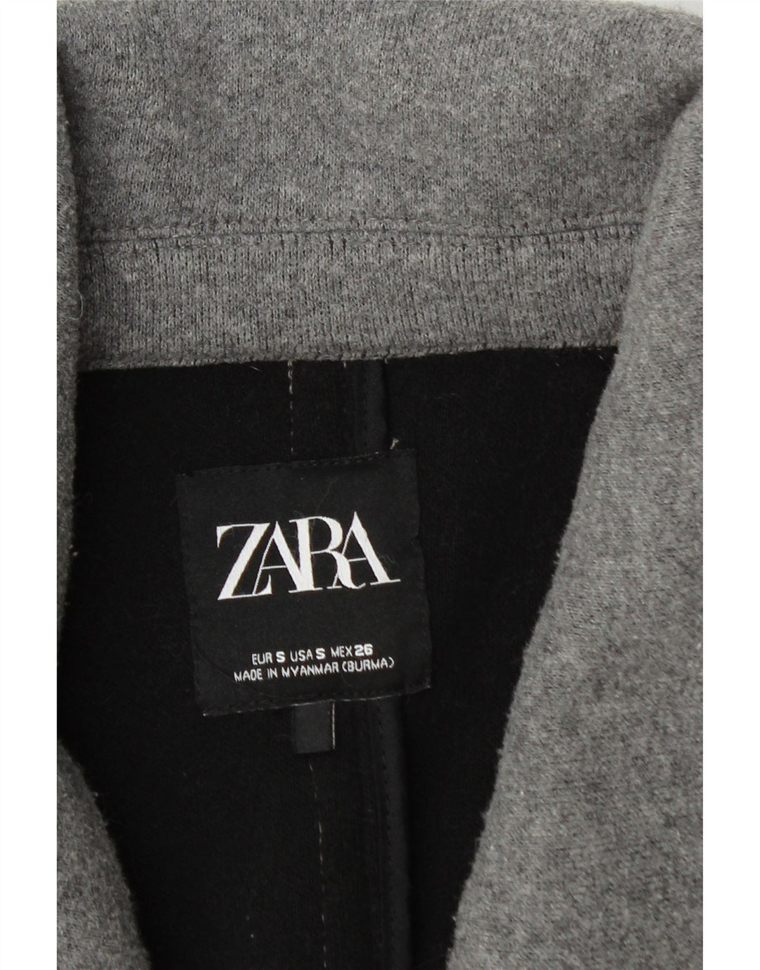 Damski płaszcz oversize Zara UK 10 Small Grey