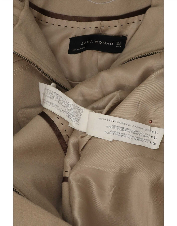 Damski trencz Zara UK 10 Small, szara wełna