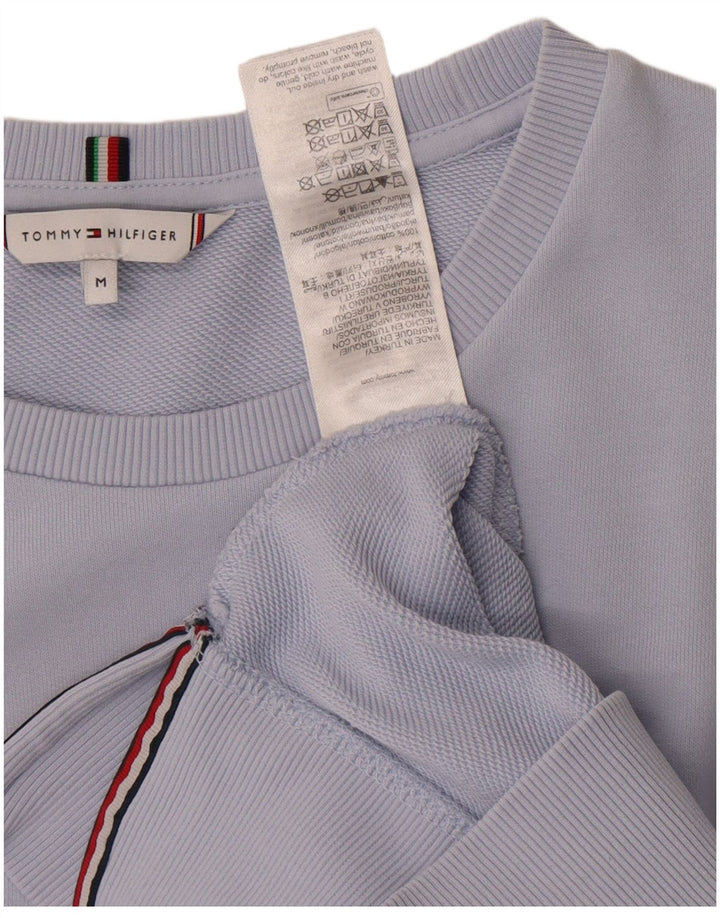 Damska bluza z grafiką Tommy Hilfiger UK 14, średnia niebieska bawełna