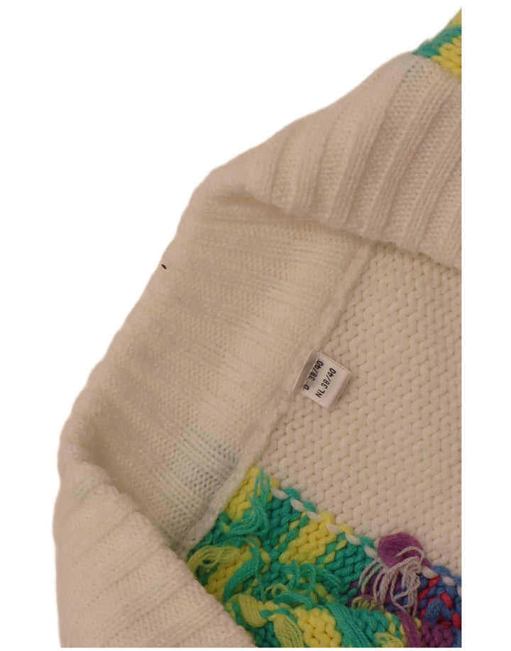 Sweter damski w stylu vintage, EU 38/40, średni, wielokolorowy, geometryczny