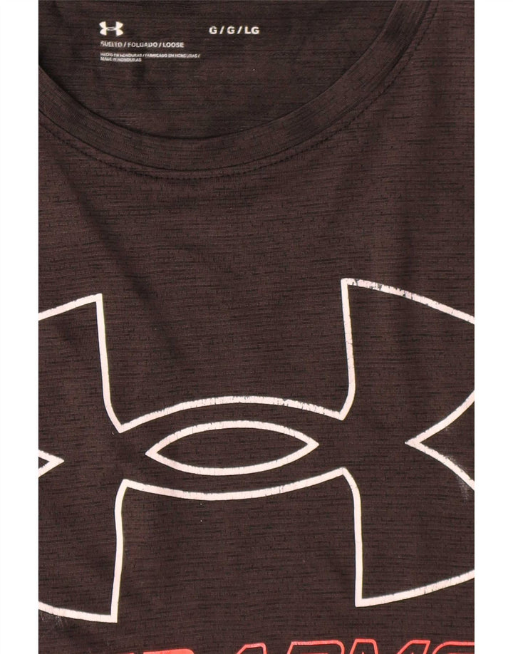 Męski T-shirt z grafiką Under Armour, duży, czarny