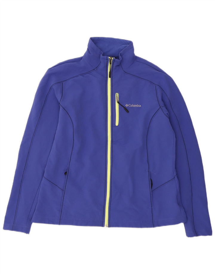 Damska kurtka dresowa Columbia UK 18 XL, niebieska, poliestrowa