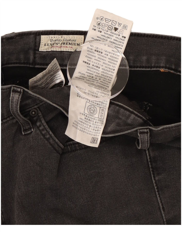 Damskie dżinsy Levi's 314 Shaping Straight W32 L30 Czarna bawełna