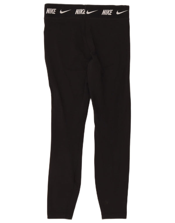 Damskie legginsy Nike Tight Fit Graphic UK 16, duże, czarne, bawełniane