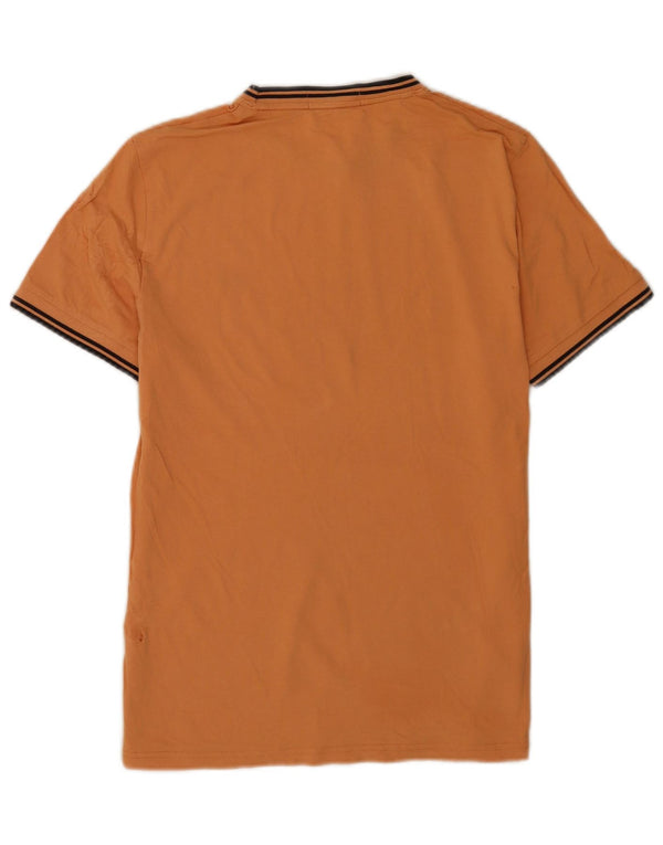 T-shirt męski Fred Perry, bawełniany, średni, pomarańczowy w paski