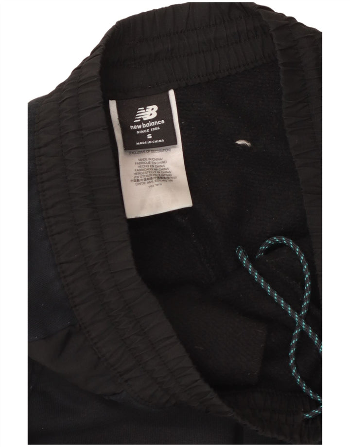 Męskie spodnie dresowe cargo NEW BALANCE, małe, czarne, bawełniane