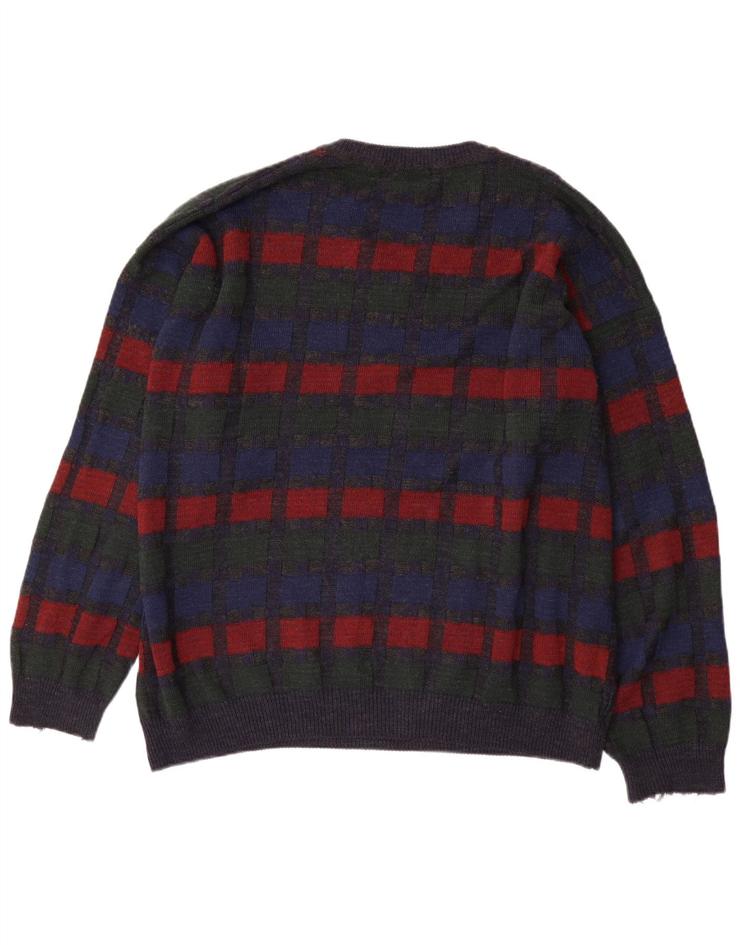 Męski sweter Jockey z dekoltem w kształcie litery V, 2XL, szara kratka