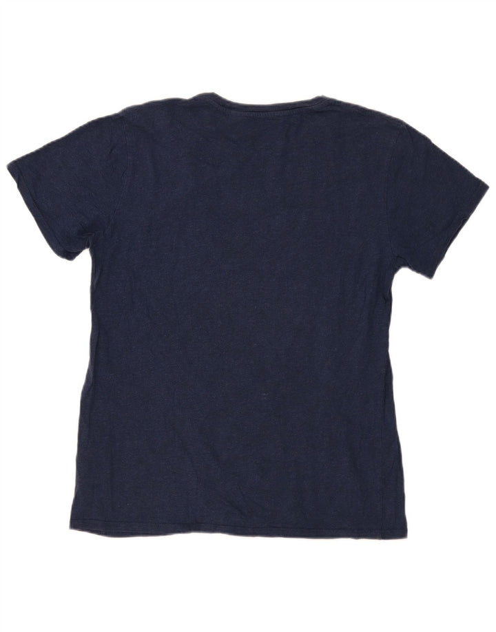 Męski T-shirt z grafiką Levi's, duży, granatowy, bawełniany