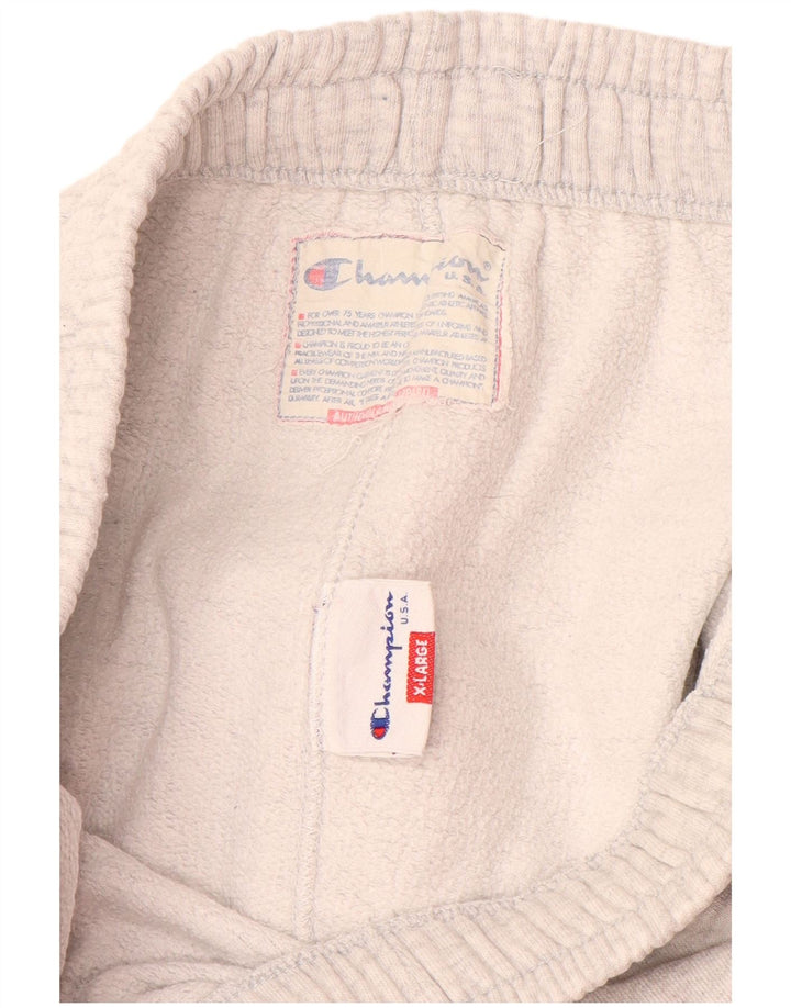 CHAMPION Mens Tracksuit Trousers XL  Grey Cotton