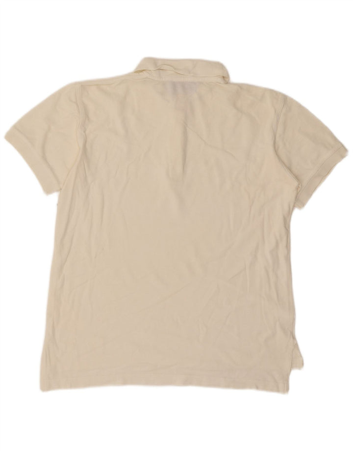 Damska koszulka polo Les Copains IT 44, średnia, złamanej bieli, bawełniana