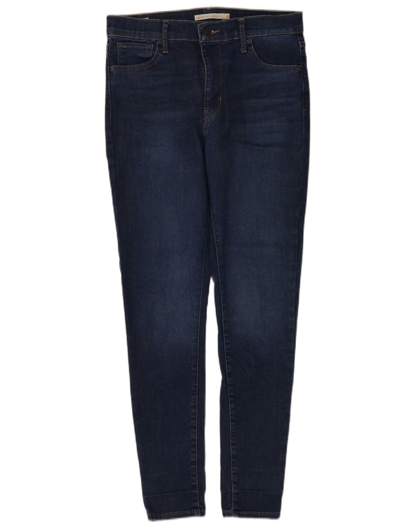 Levi's Womens 720 High Rise Super Skinny Jeans W29 L30 Navy Blue Cotton