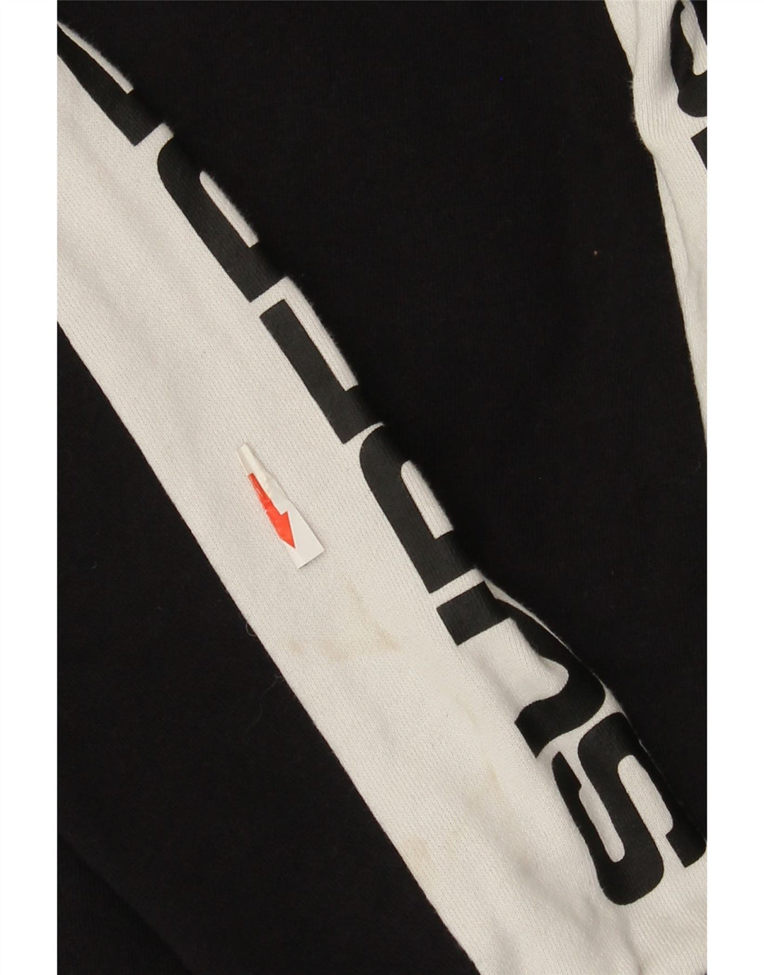 Damski sweter z grafiką Superdry UK 10, mały, czarny, z blokami kolorów