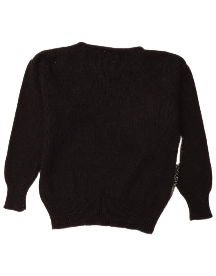 Damski sweter Nuova Moda z dekoltem w łódkę, kolor EU 40, średni czarny