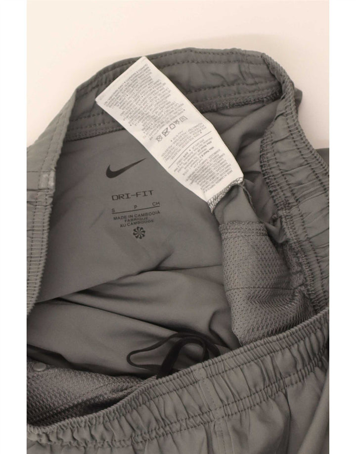 Męskie spodnie dresowe Nike Dri Fit, małe, szare, poliestrowe