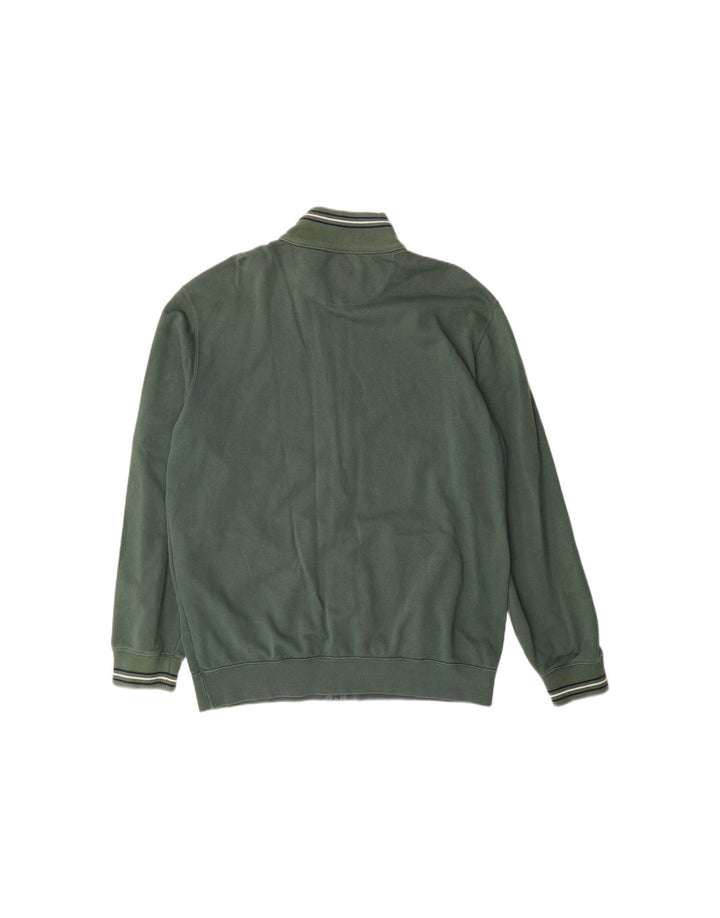 CHAMPION Mens Tracksuit Top Jacket 2XL Green Cotton