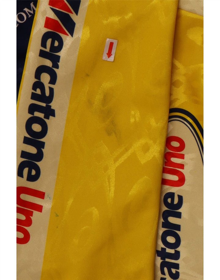 Męska kurtka dresowa Asics z grafiką, duża, żółta, poliestrowa z blokami kolorów