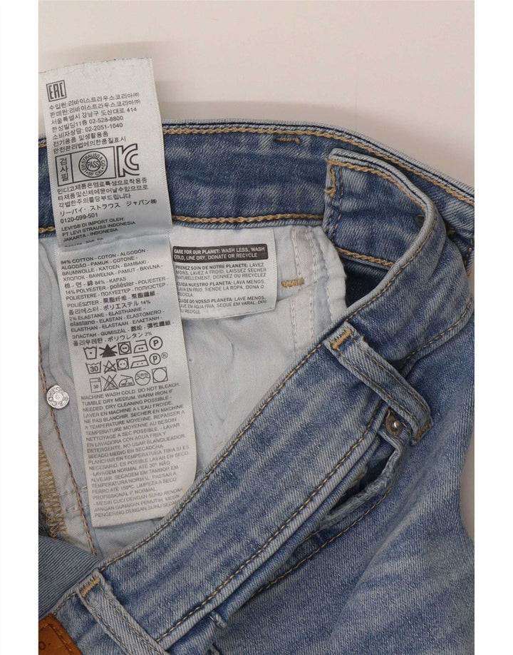 Damskie jeansy Levi's 715 Bootcut W26 L32 Niebieska bawełna