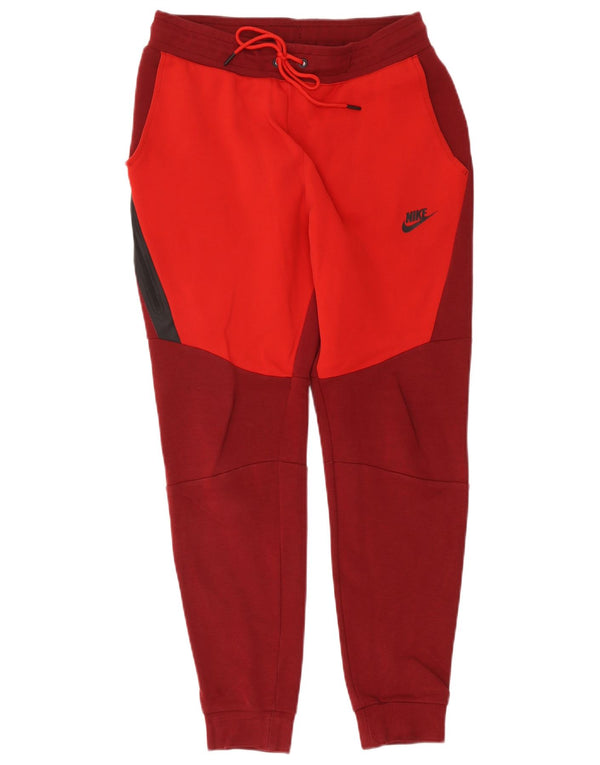 Męskie spodnie dresowe Nike Męskie joggery Małe burgundowe sportowe bloki kolorów
