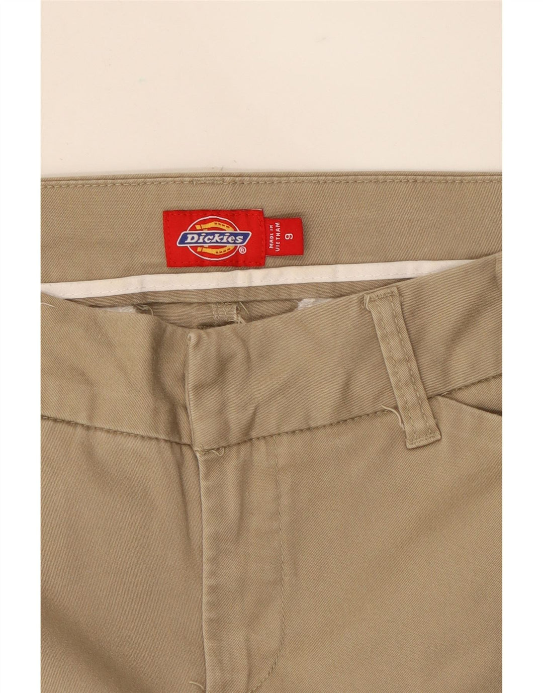 DICKIES Womens Bootcut Casual Trousers US 9 Medium W28 L32 Beige Cotton Vintage Dickies and Second-Hand Dickies from Messina Hembry 