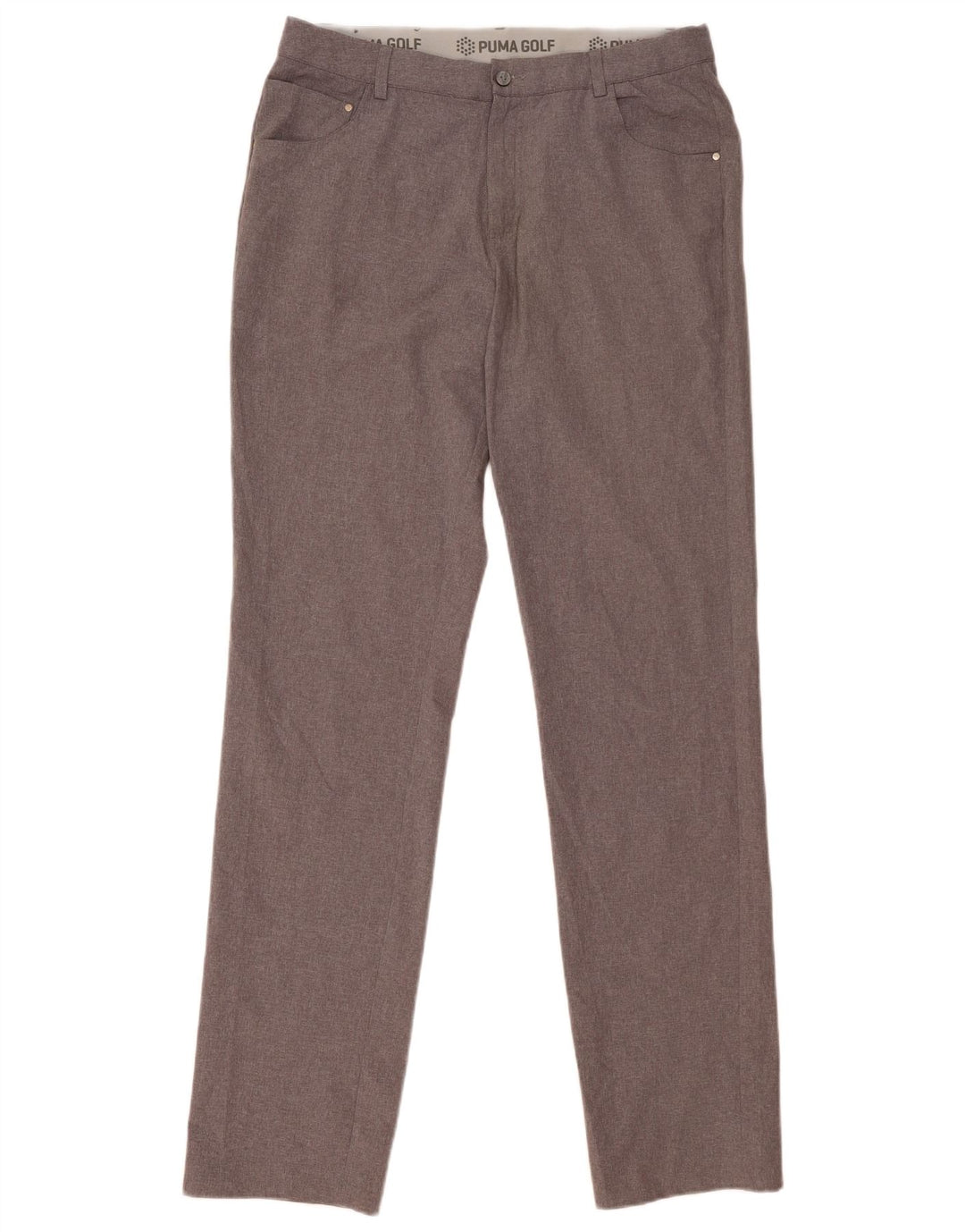 Męskie spodnie typu slim casual Puma W34 L36 Szary poliester
