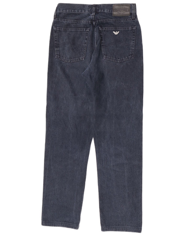 Armani Womens Straight Jeans W32 L32 Navy Blue Cotton