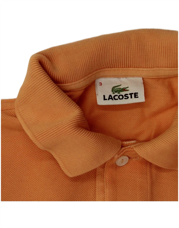 Męska koszulka polo Lacoste, rozmiar 3, mała, pomarańczowa, bawełniana
