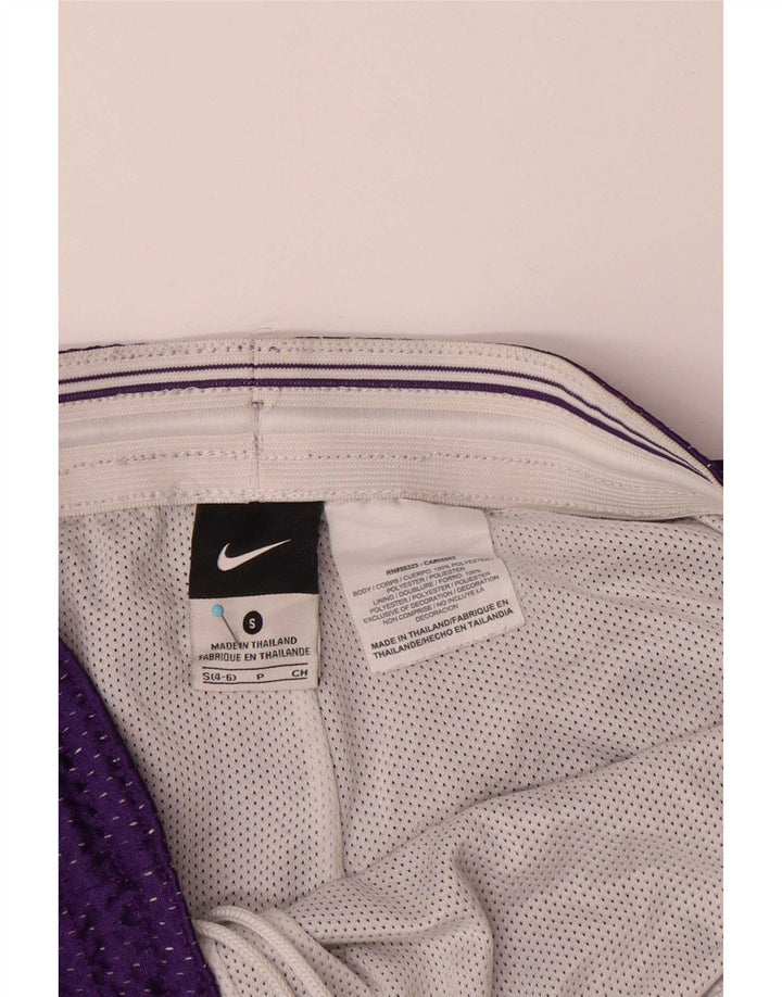 Damskie spodenki sportowe Nike Dri Fit US 4/6, mały fioletowy poliester