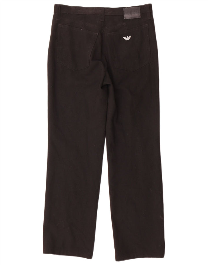 Proste spodnie damskie Armani W27 L27 czarne