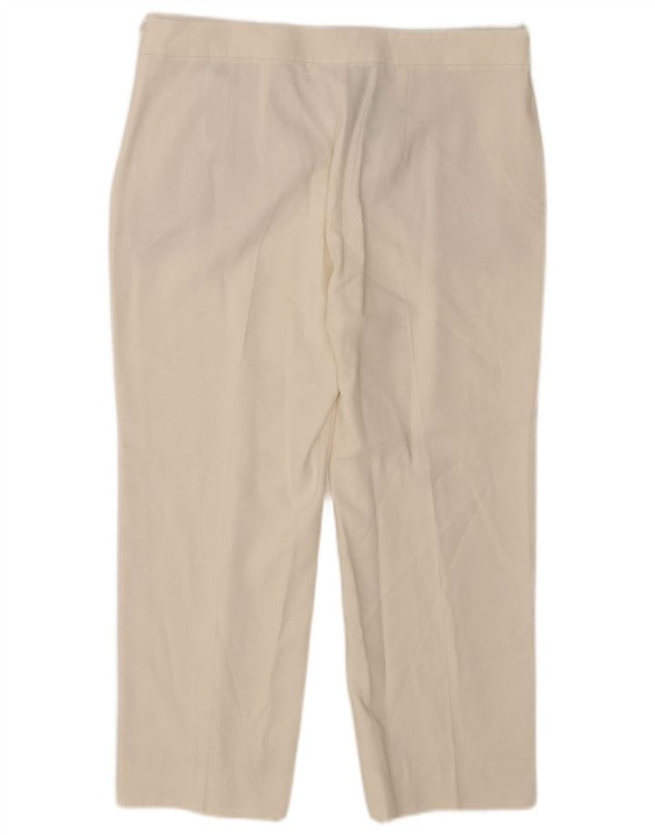 Spodnie Capri Damskie Massimo Dutti EU 42 Large W32 L23 Biała Wiskoza