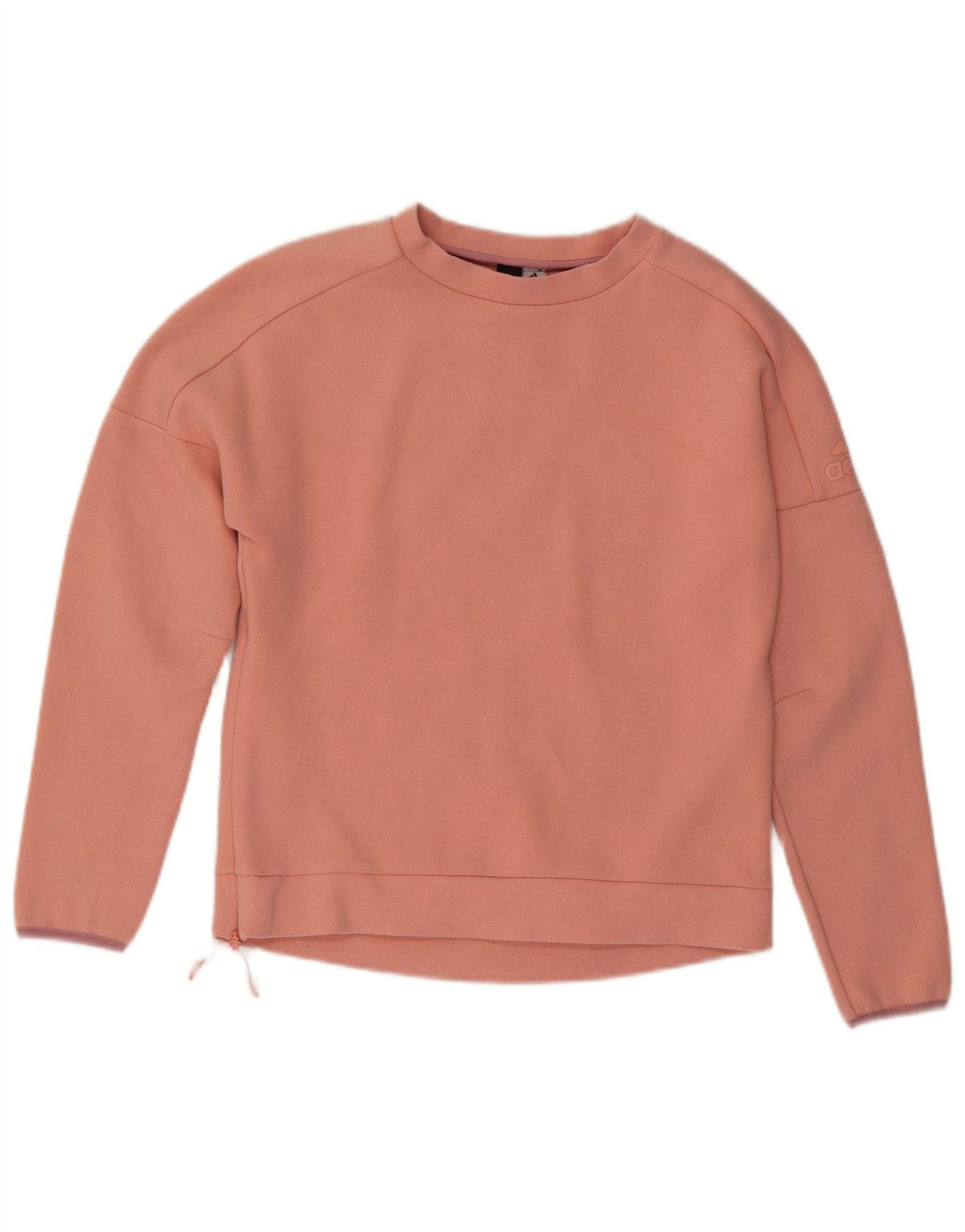 Damski sweter oversize ADIDAS UK 8/10, mały, różowy, bawełniany