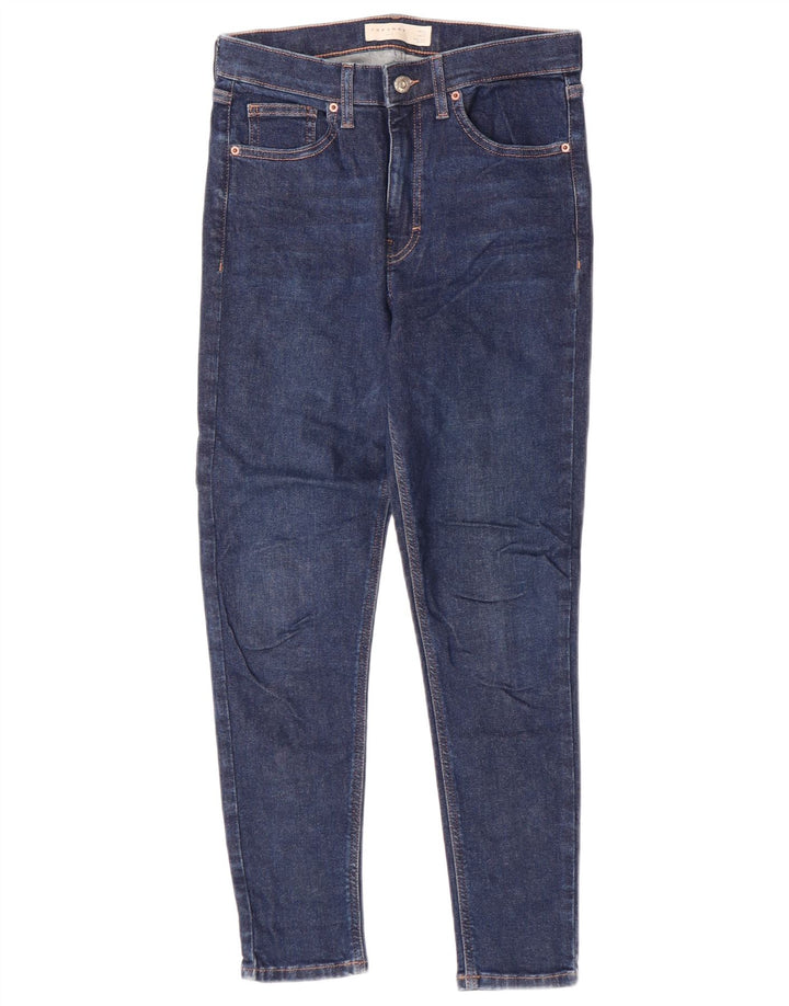 Damskie jeansy firmy Topshop Jamie Skinny W28 L25 Granatowy poliester