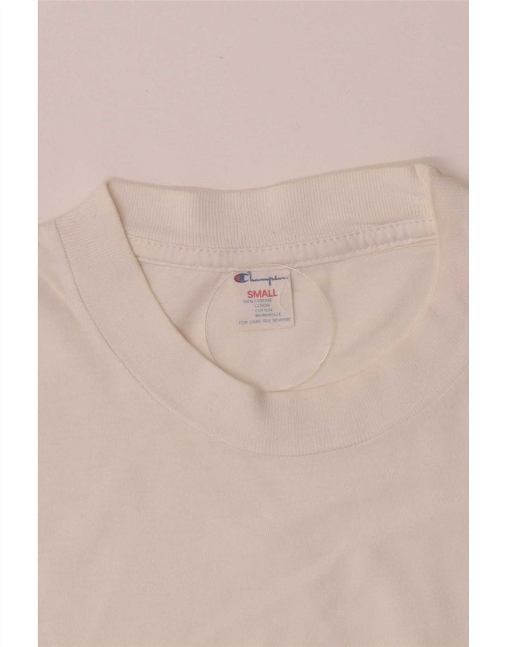 Męski T-shirt Champion z grafiką, mały, biały, bawełniany