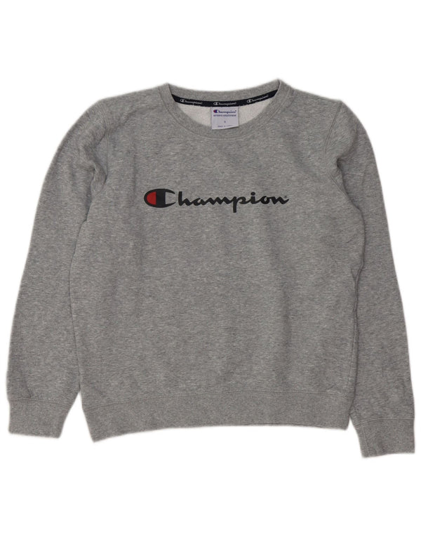 Damska bluza Champion Graphic Jumper UK 10 Small Grey Flecked
