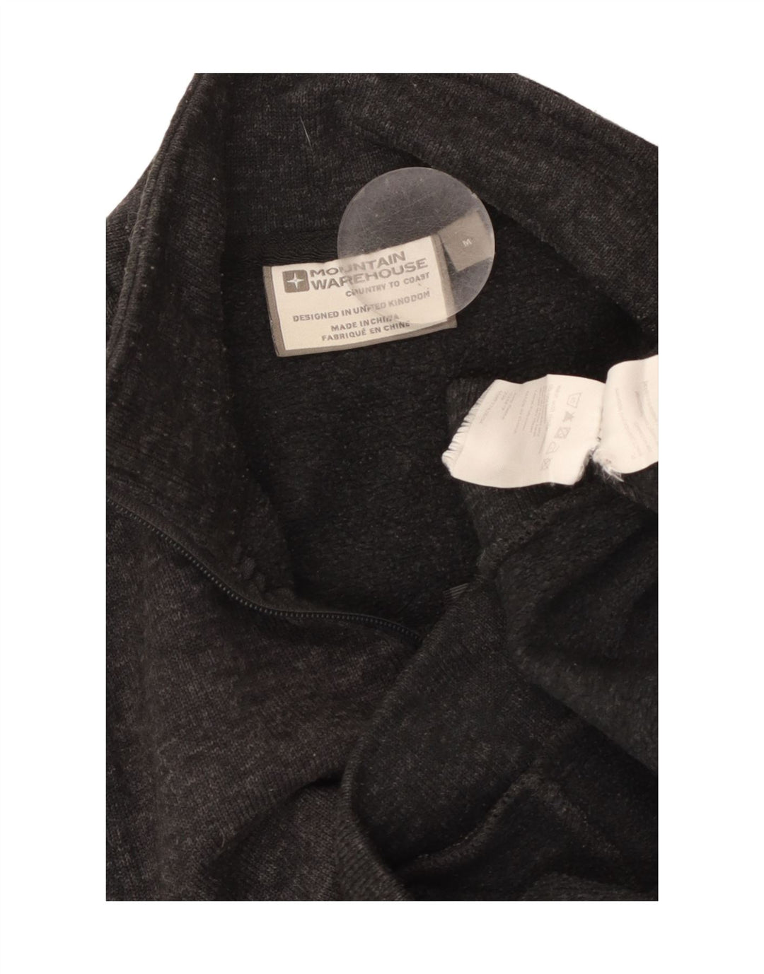 MOUNTAIN WAREHOUSE Męski sweter z zamkiem błyskawicznym, średnioszary, nakrapiany
