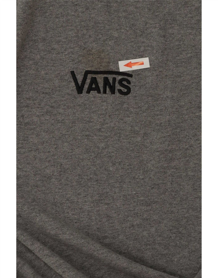 T-shirt męski Vans, mały, szary, bawełniany w plamki